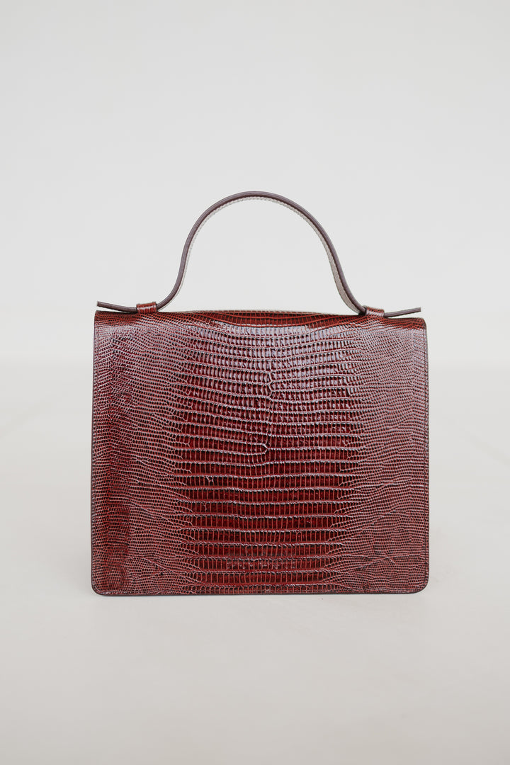 Mini Briefcase | Amarone Lizard