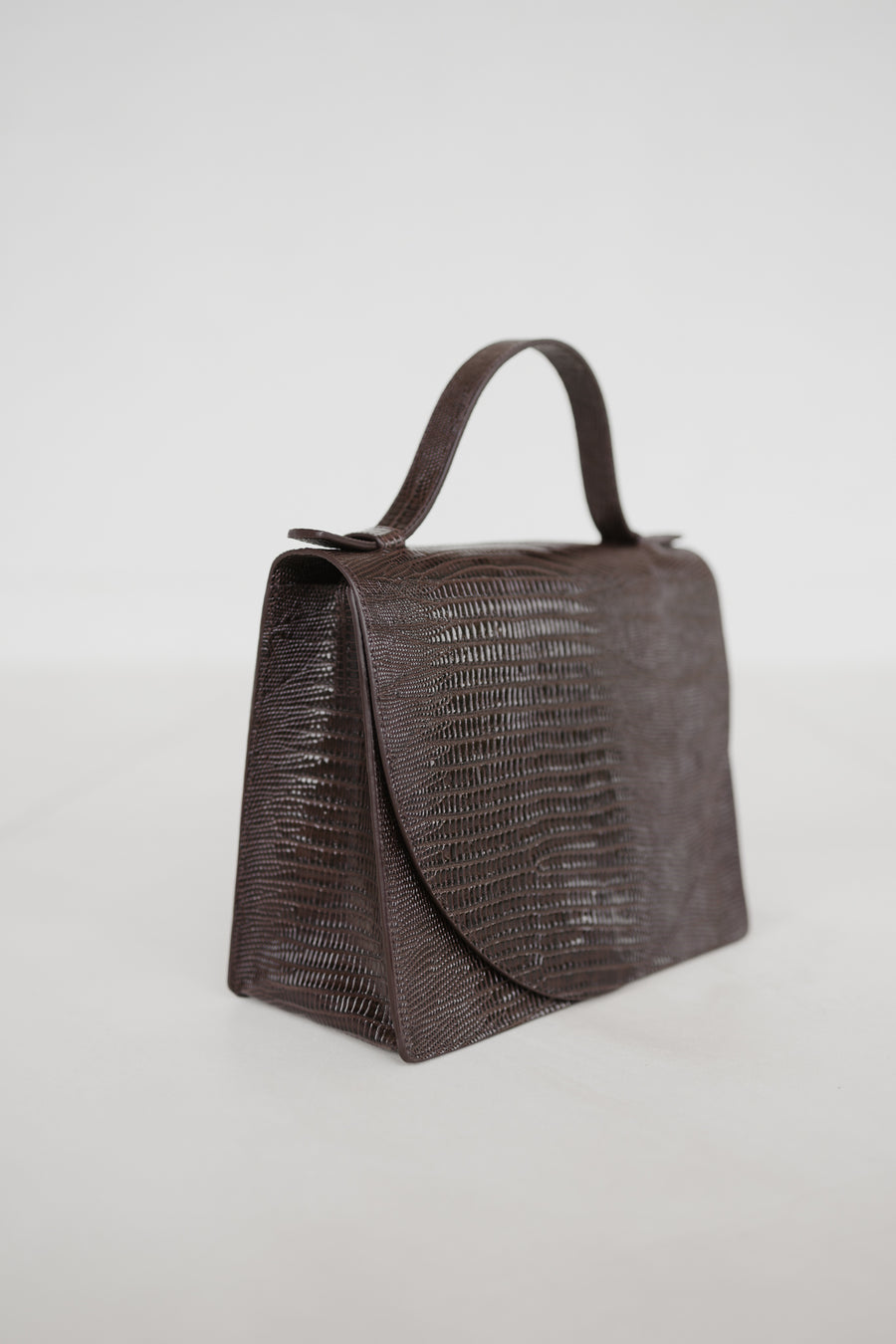 Mini Briefcase | Ebony Lizard