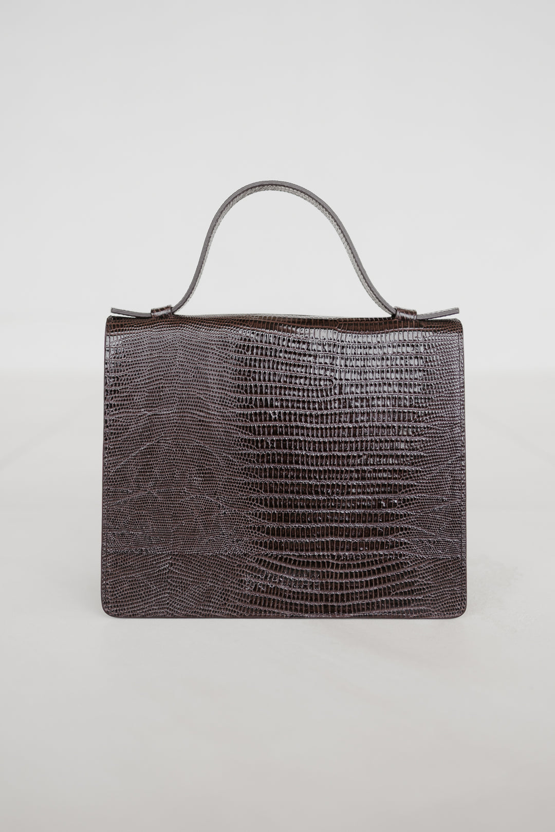 Mini Briefcase | Ebony Lizard