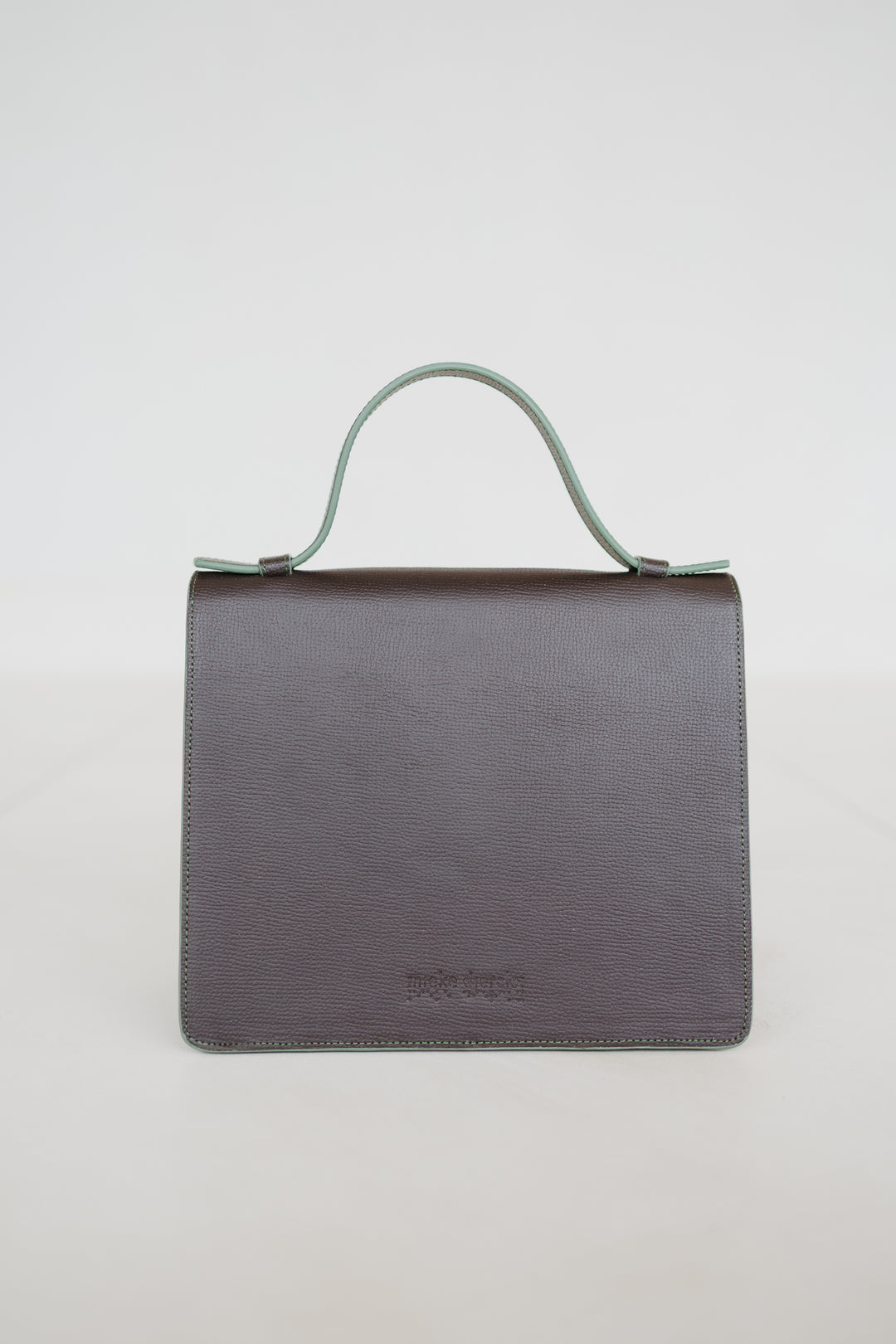 Mini Briefcase | Stitched Ebony / Army Structured