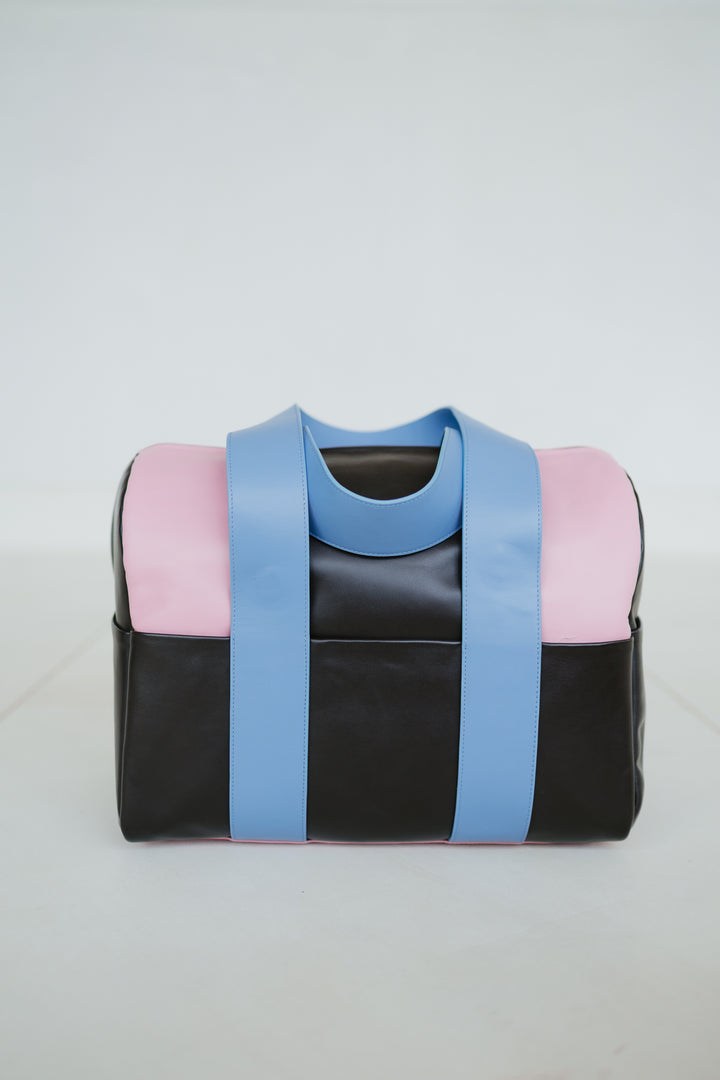Bowling Bag XL | Combi Ebony / Bleu Ciel / Bubblegum