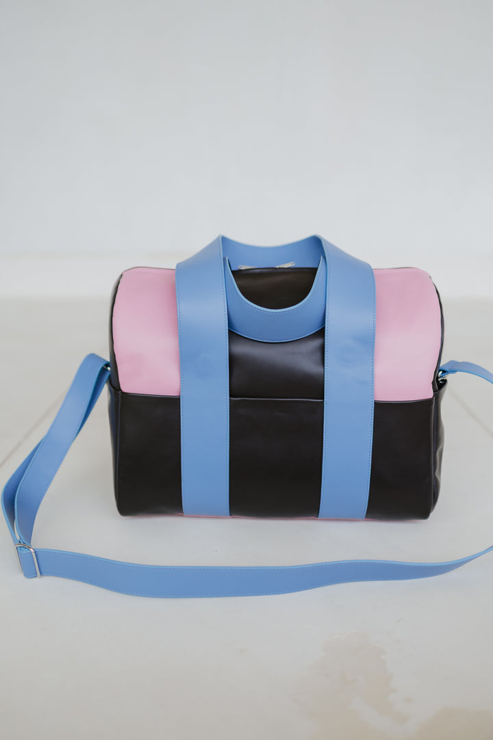 Bowling Bag XL | Combi Ebony / Bleu Ciel / Bubblegum