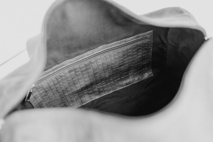 Bowling Bag XL | Stitched Tricolor Cognac