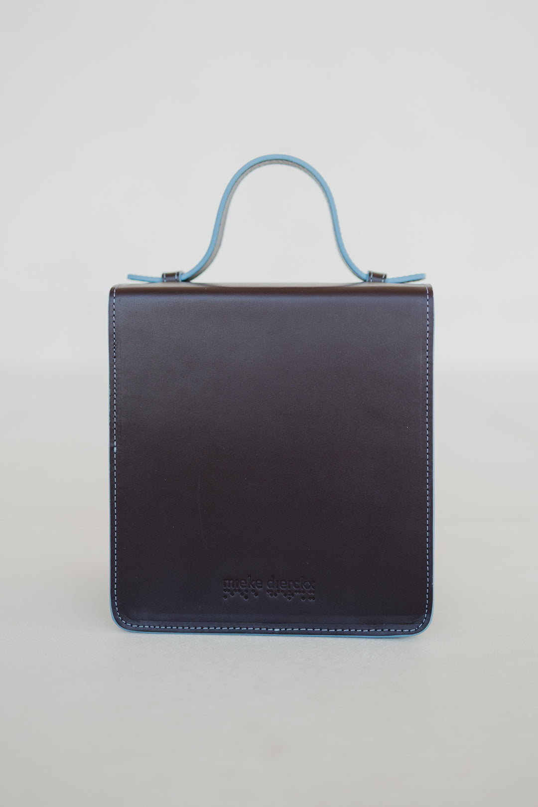 Boxbag | Stitched Burgundy / Bleu Ciel