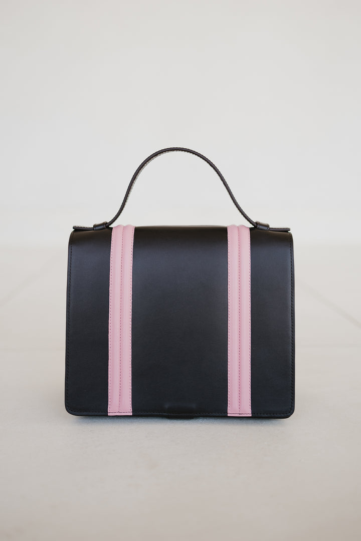 Mini Briefcase Doublé | Ebony / Bubblegum