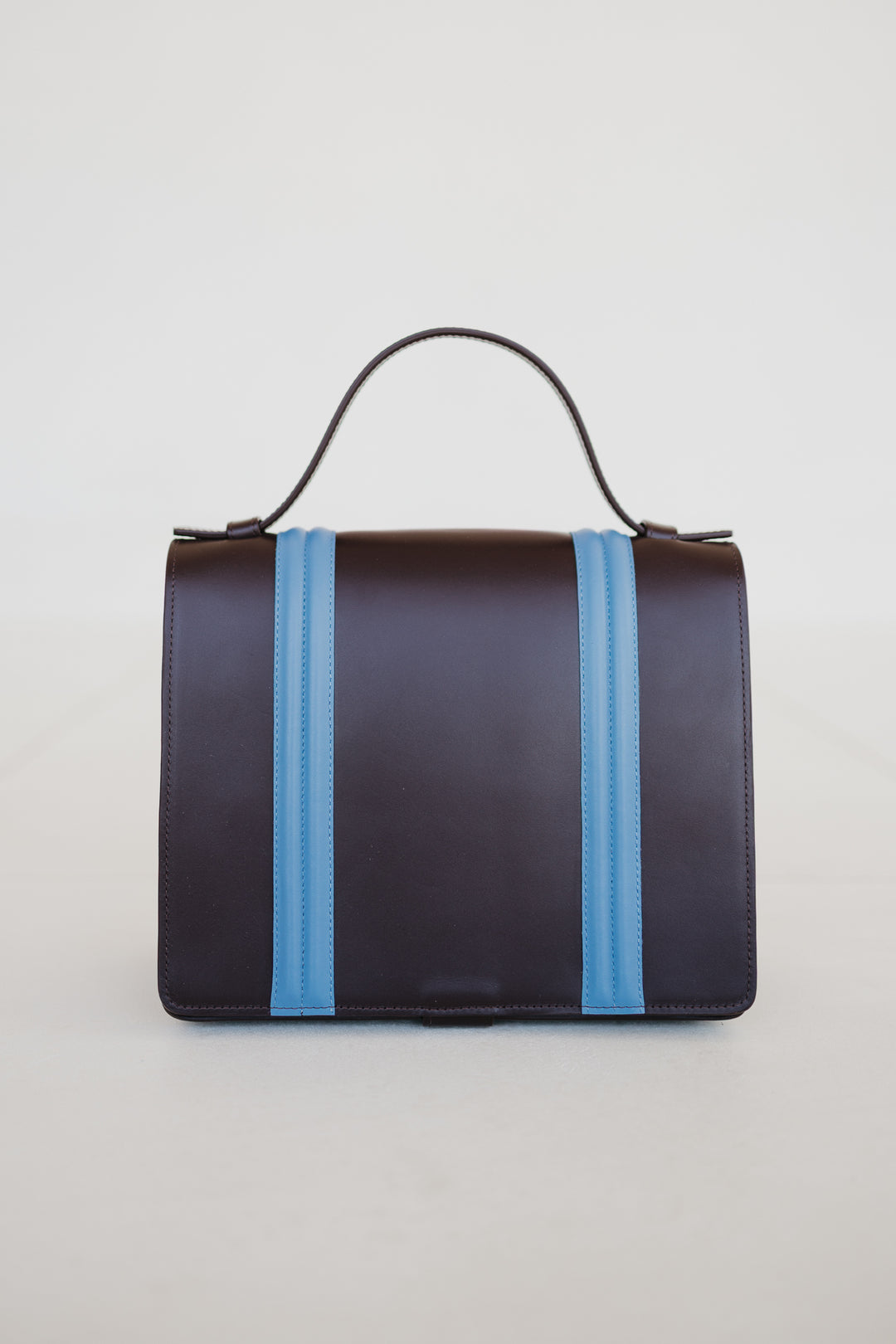 Mini Briefcase Doublé | Burgundy / Bleu Ciel