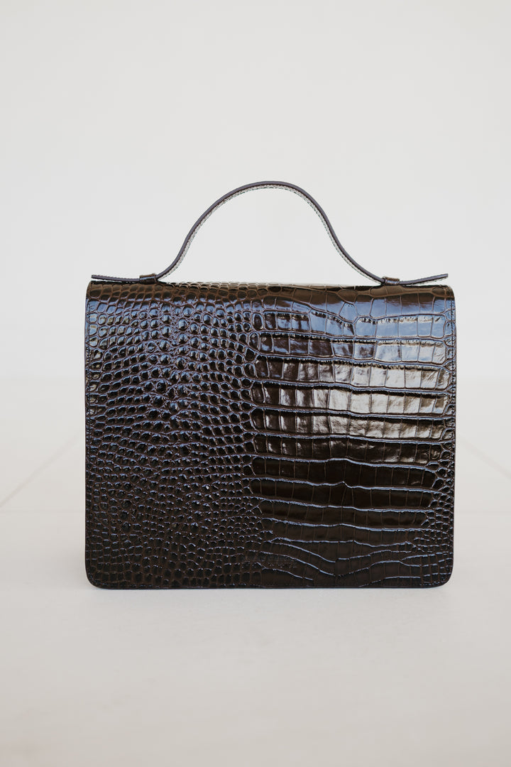 Midi Briefcase 2.0 | Siena Croco