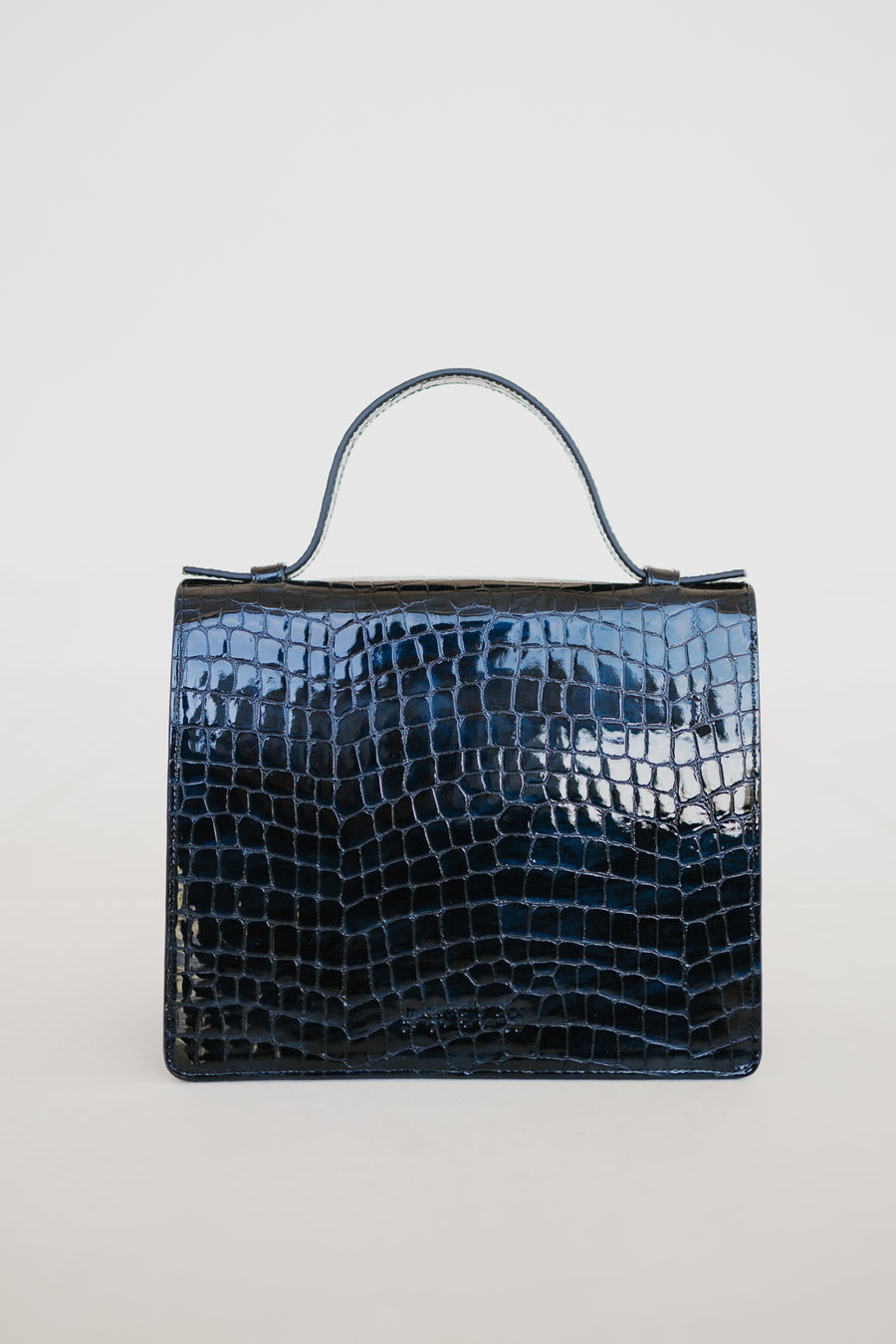 Mini Briefcase | Night Blue Nacre Croco