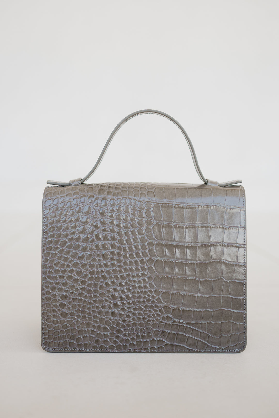 Mini Briefcase | New Taupe Croco