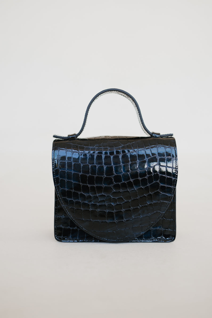 Micro Briefcase | Night Blue Nacre Croco
