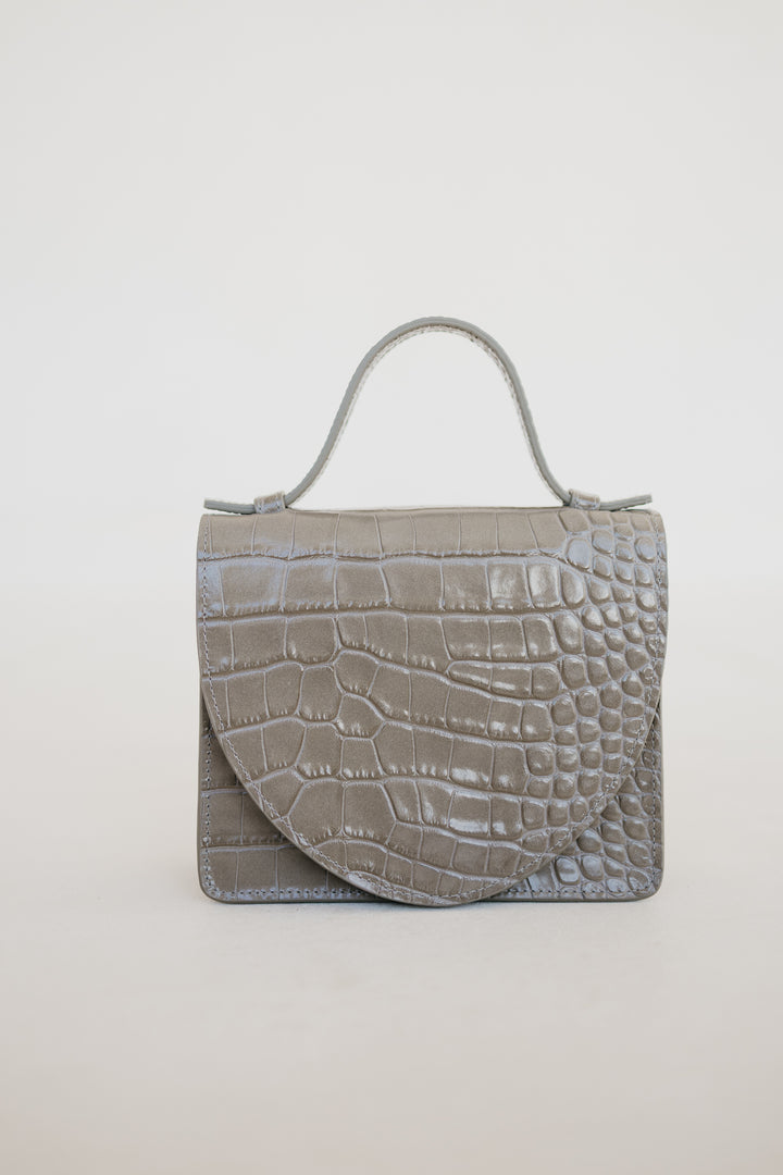 Micro Briefcase | New Taupe Croco