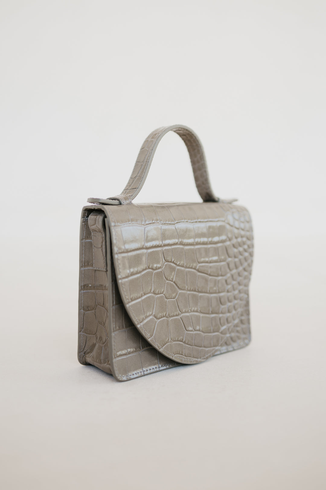 Micro Briefcase | New Taupe Croco