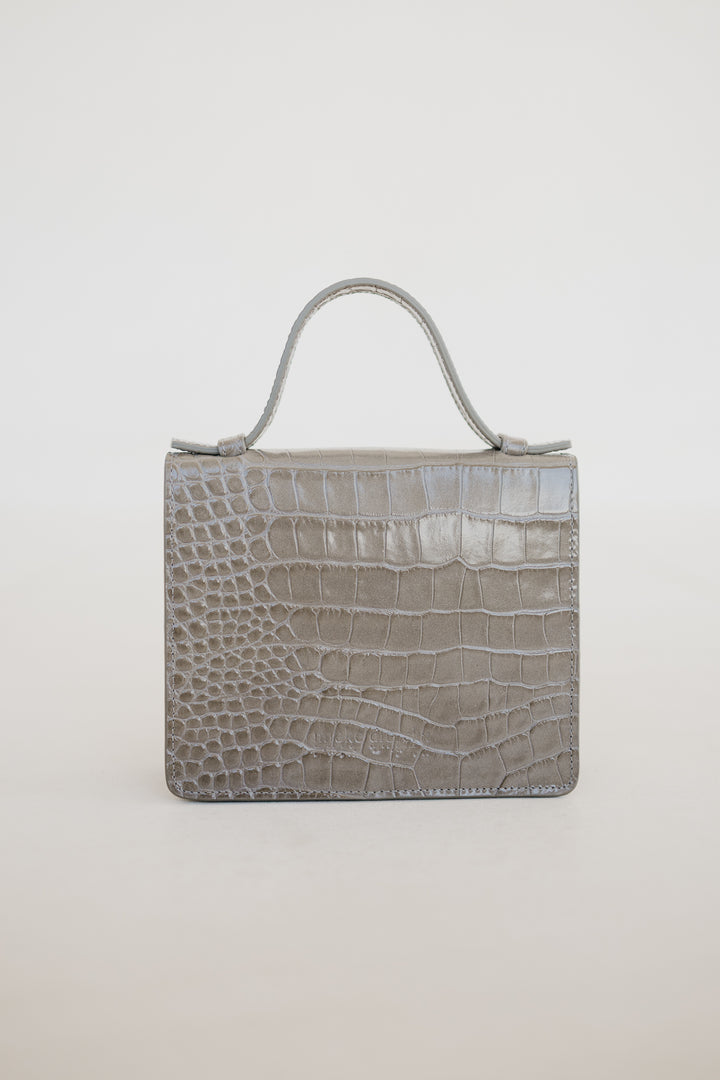 Micro Briefcase | New Taupe Croco