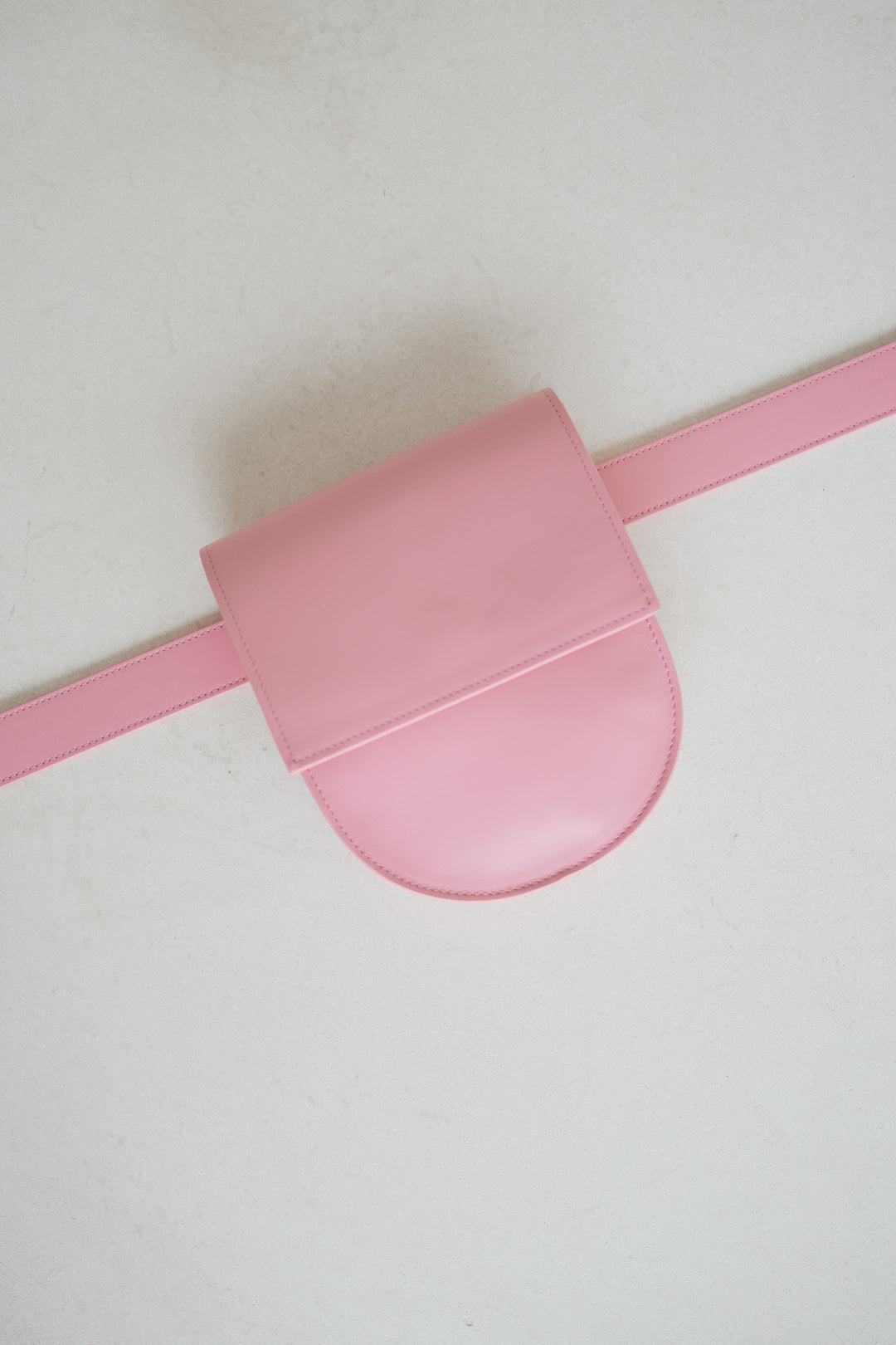 Belt Bag: Belt XL Bubblegum + Half Moon Bubblegum