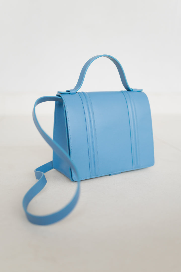 Mini Briefcase Doublé | Bleu Ciel Pure