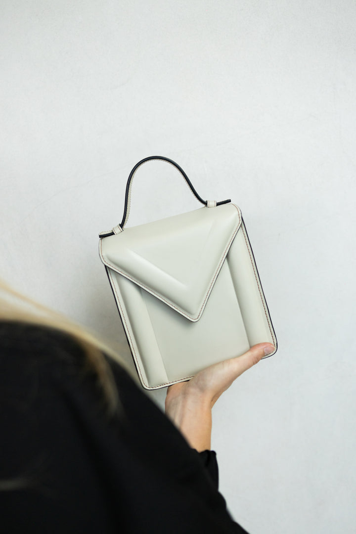 Boxbag | Stitched Tricolor White