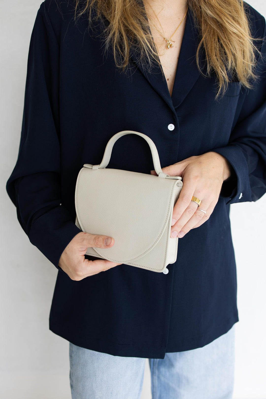 Micro Briefcase | White Structured