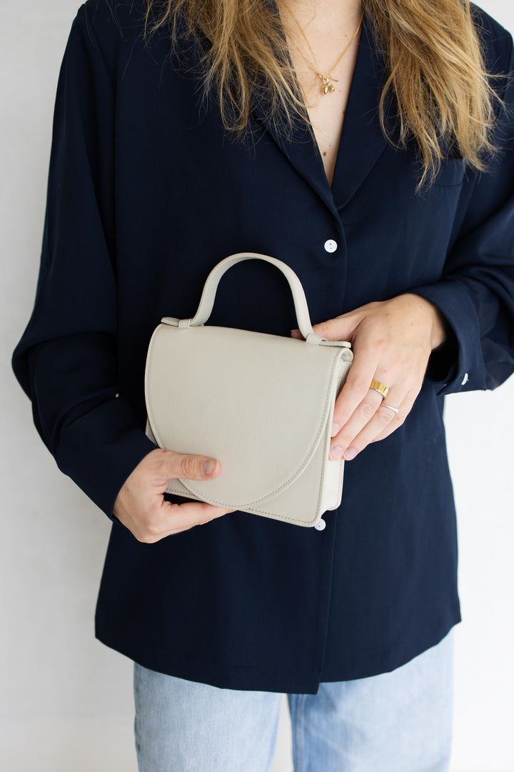 Micro Briefcase | White Structured