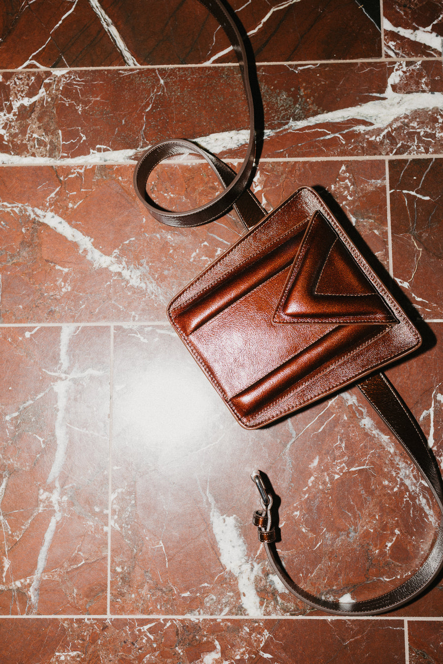 Belt Bag: The Belt XL Chocolate Stone + Trapezium M Chocolate Stone