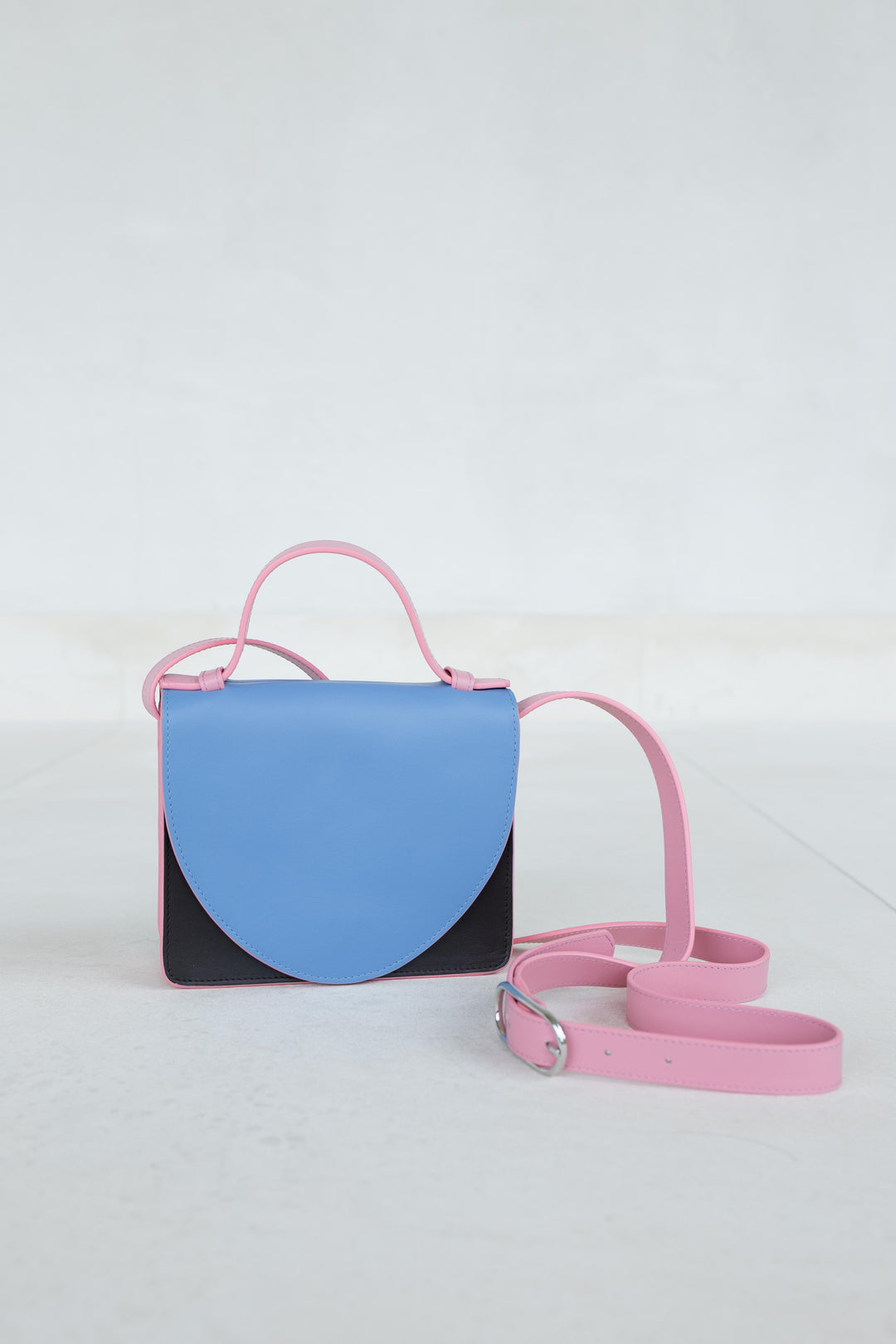 Micro Briefcase | Combi Ebony / Bleu Ciel / Bubblegum