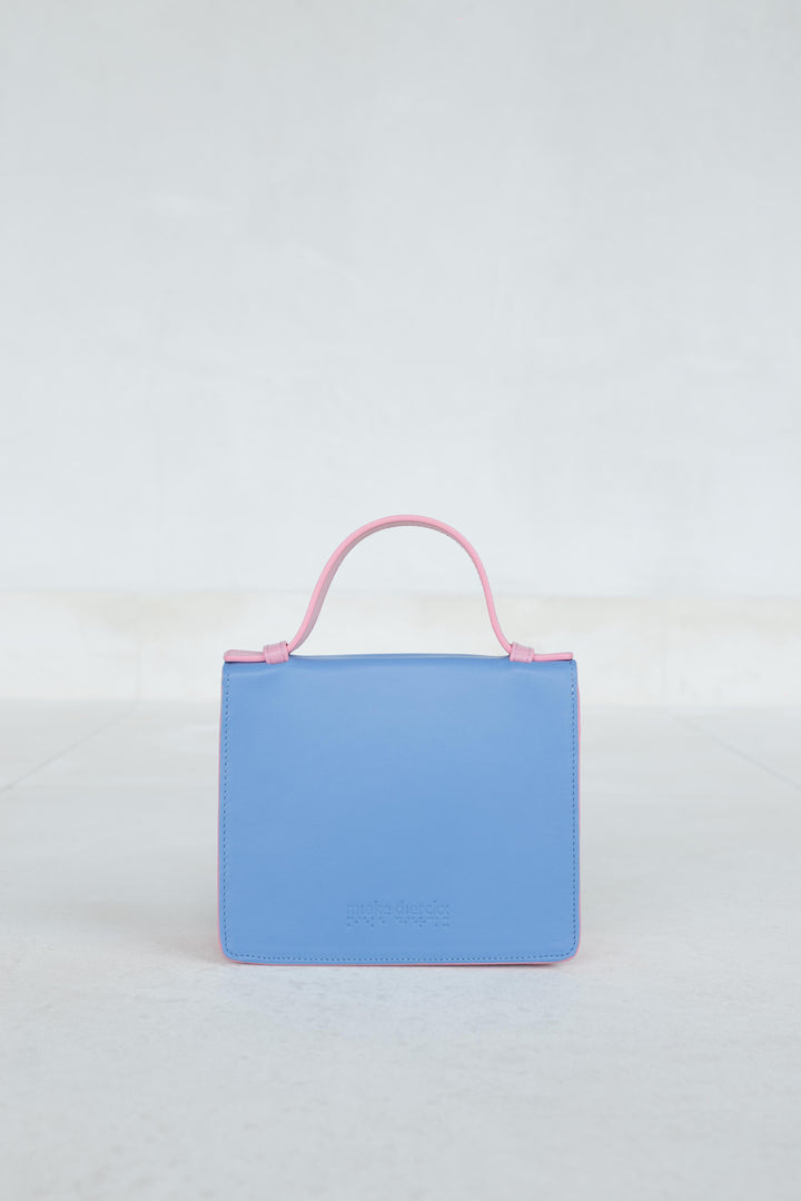 Micro Briefcase | Combi Ebony / Bleu Ciel / Bubblegum