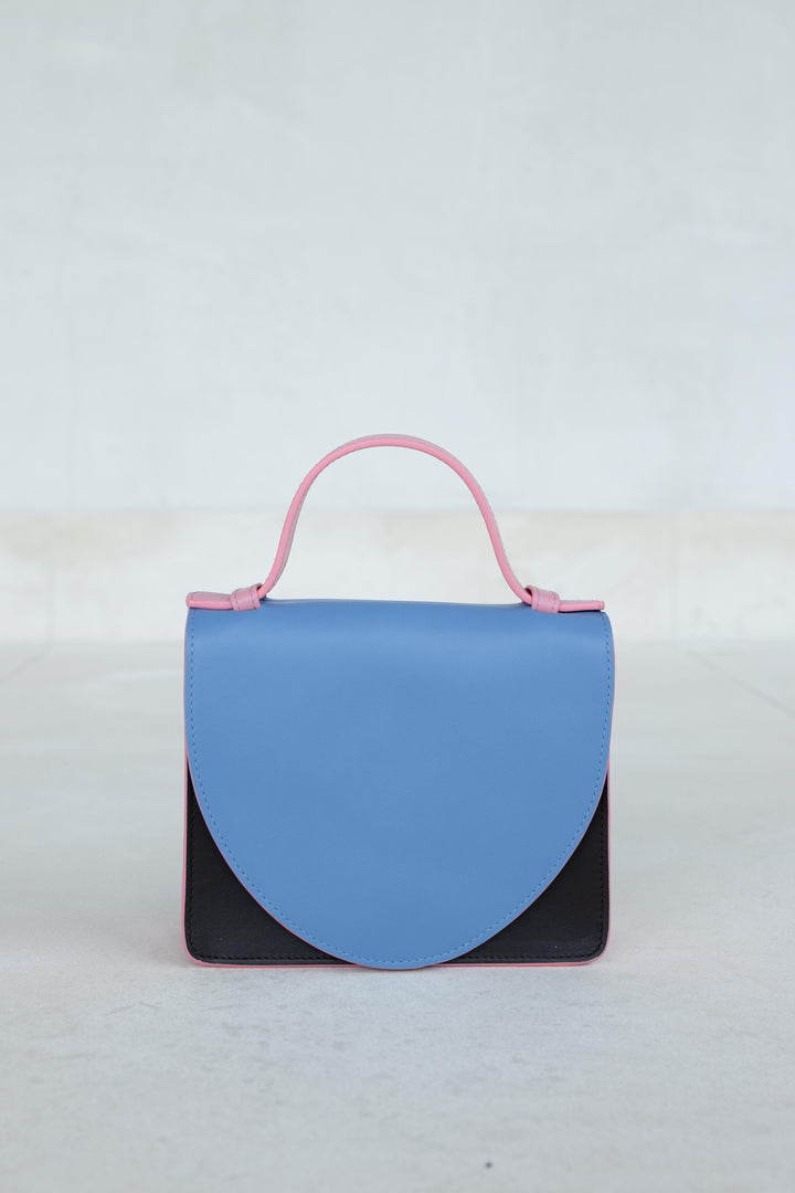 Micro Briefcase | Combi Ebony / Bleu Ciel / Bubblegum