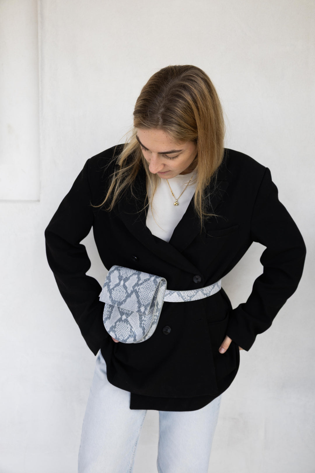 Belt Bag: The Belt XL Python + Half Moon Python