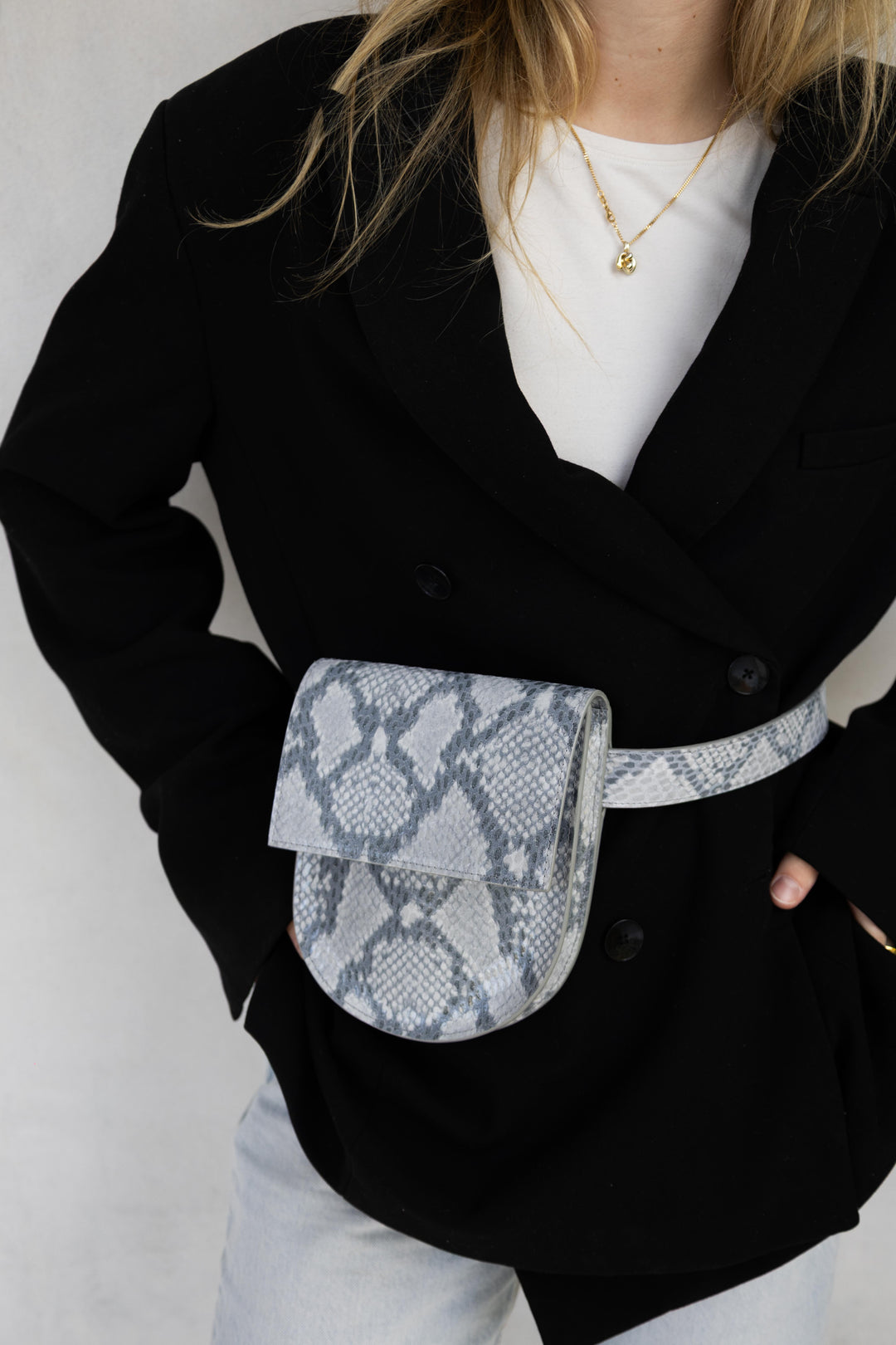Belt Bag: The Belt XL Python + Half Moon Python