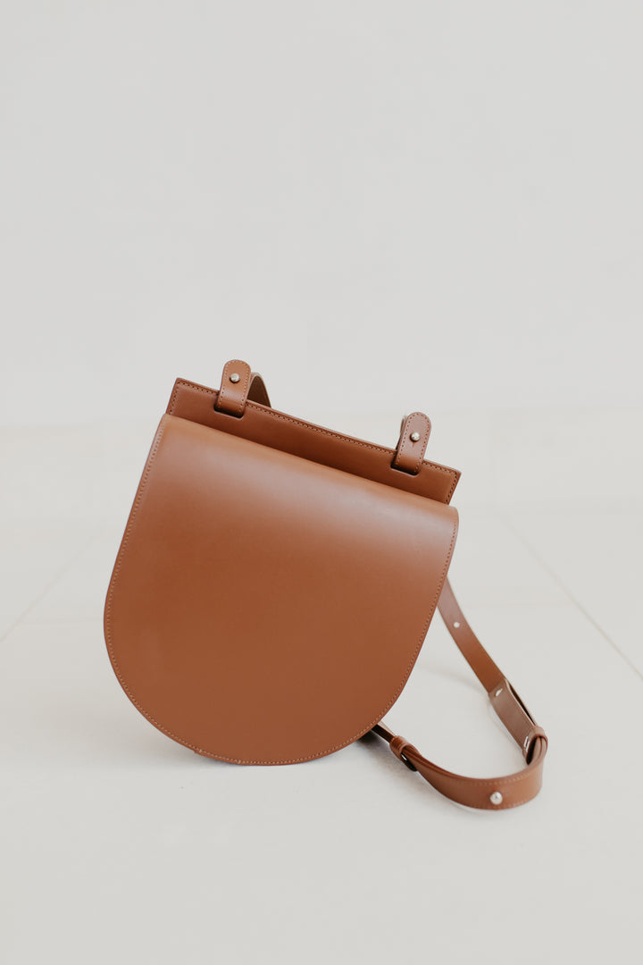 Single Saddle | Dark Cognac Pure