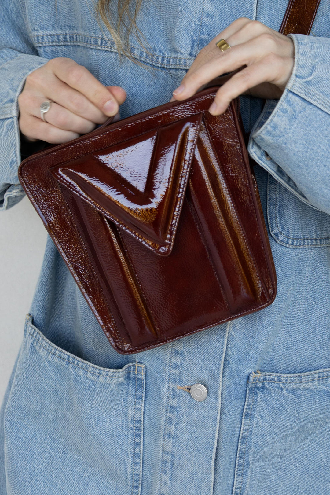 Belt Bag: The Belt XL Amarone Stone + Trapezium M Amarone Stone