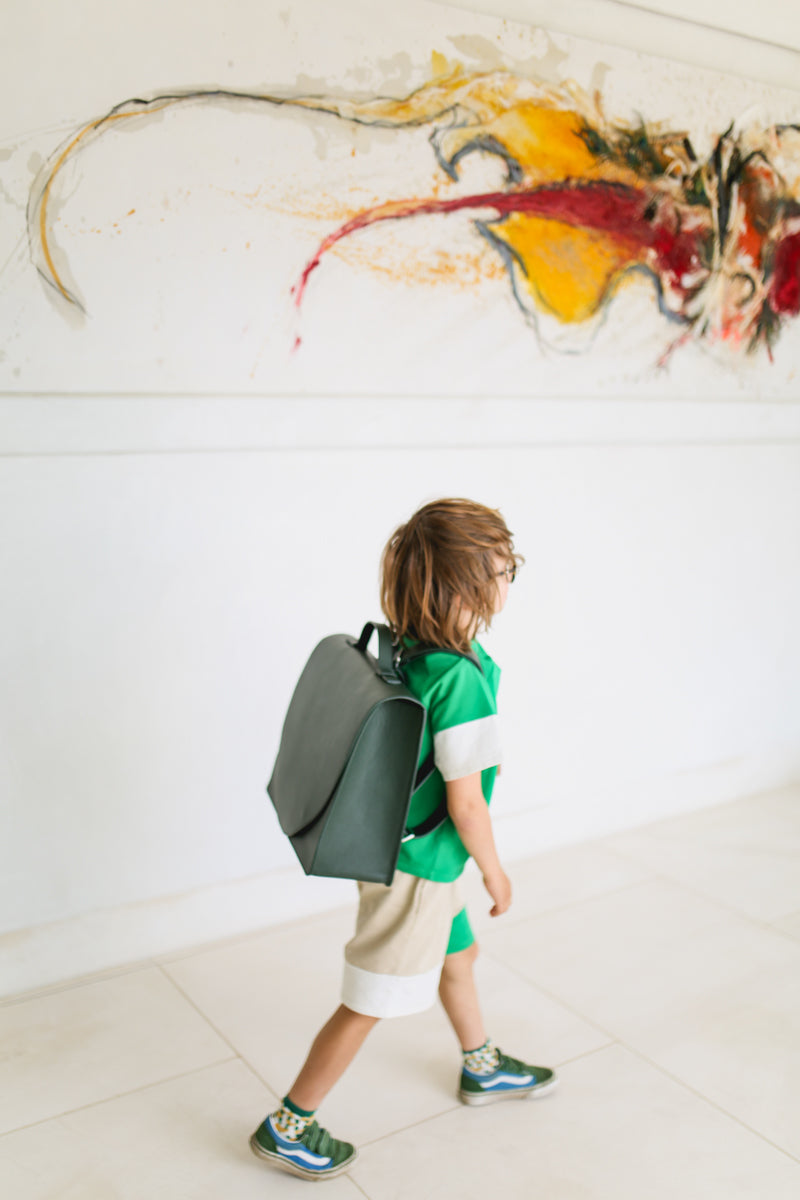 Medium School Bag | Forest Structured