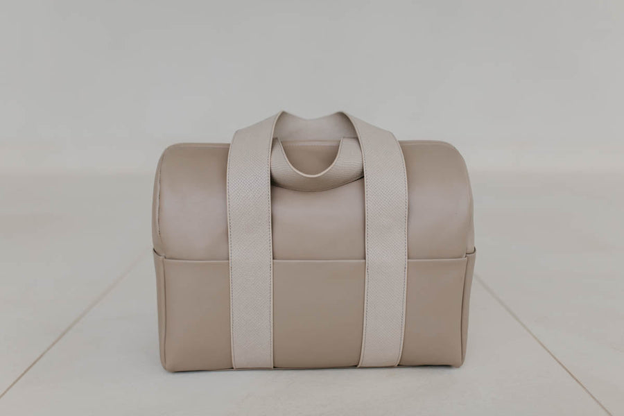 Bowling Bag XL | Taupe / Snake