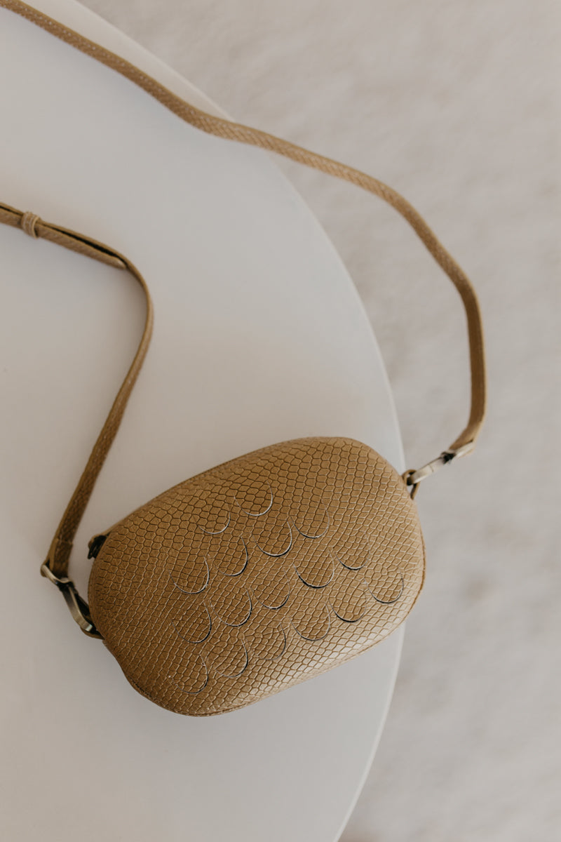 Oval Mini Bag | Gold Snake