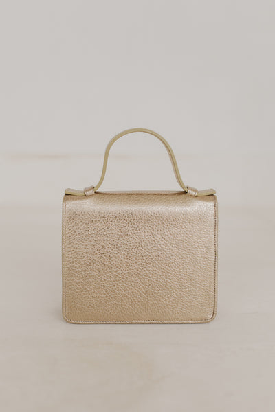 Micro Briefcase | Soft Gold Structured