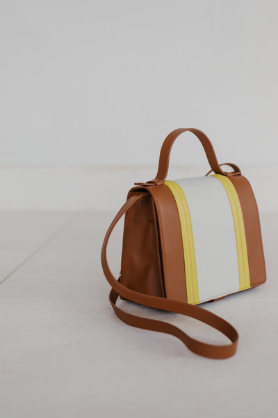 Mini Briefcase Doublé | Tricolor Limon