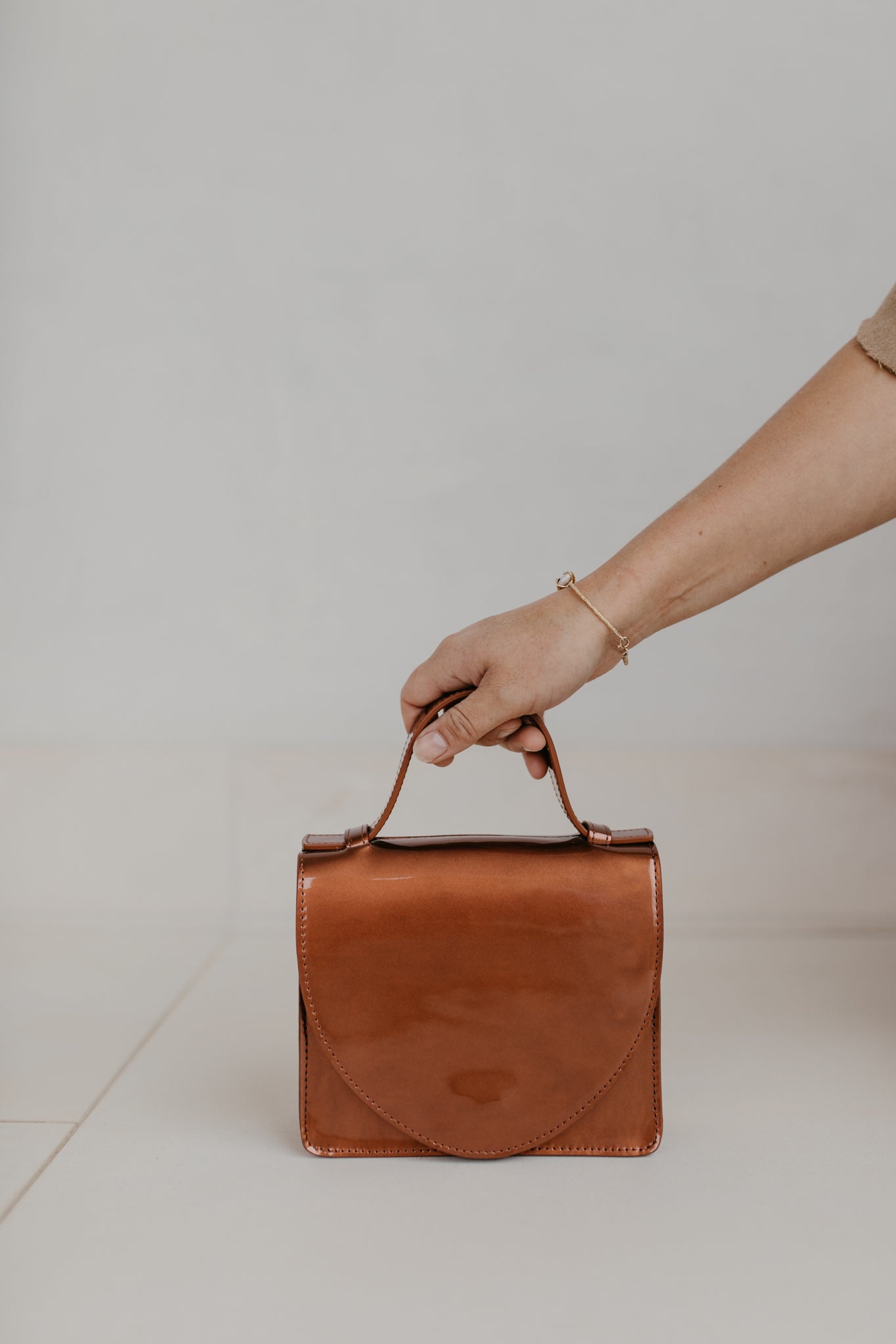 Micro Briefcase | Copper Laqué