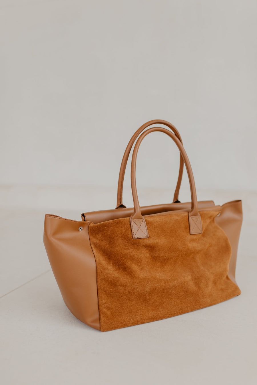 Grocery Bag | Cognac - Suède