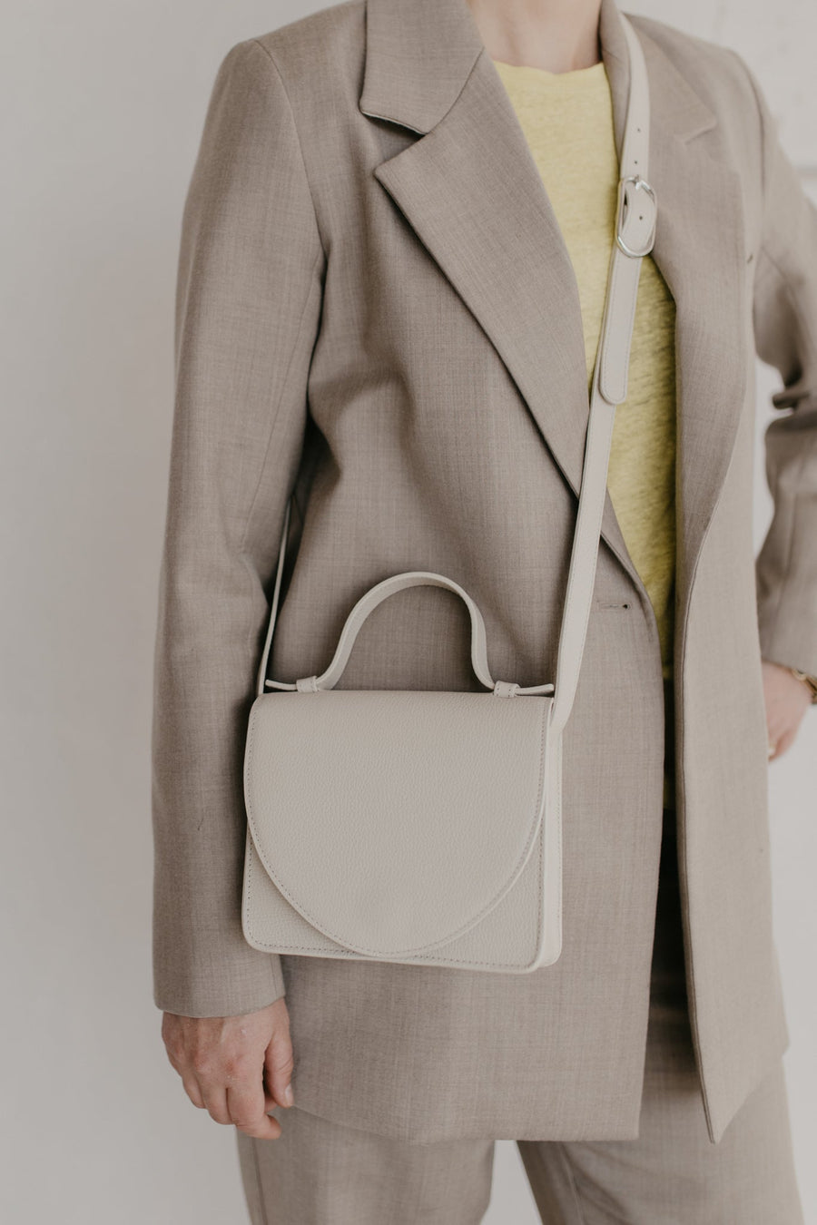 Micro Briefcase | White Structured