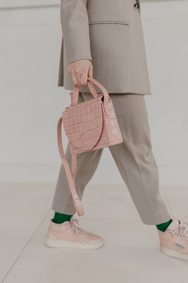 Micro Briefcase | Rose Croco