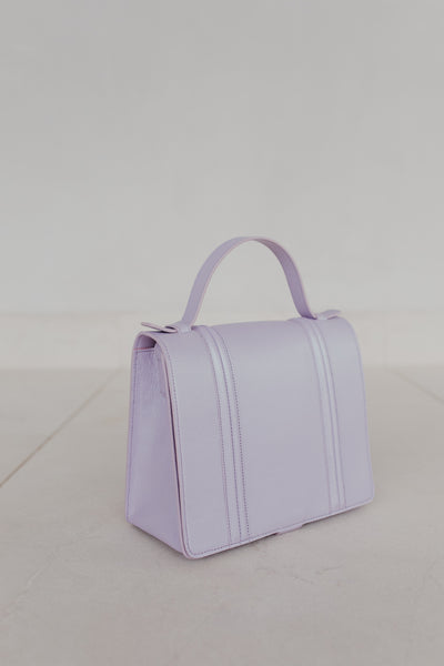 Mini Briefcase Doublé | Lila Shimmer