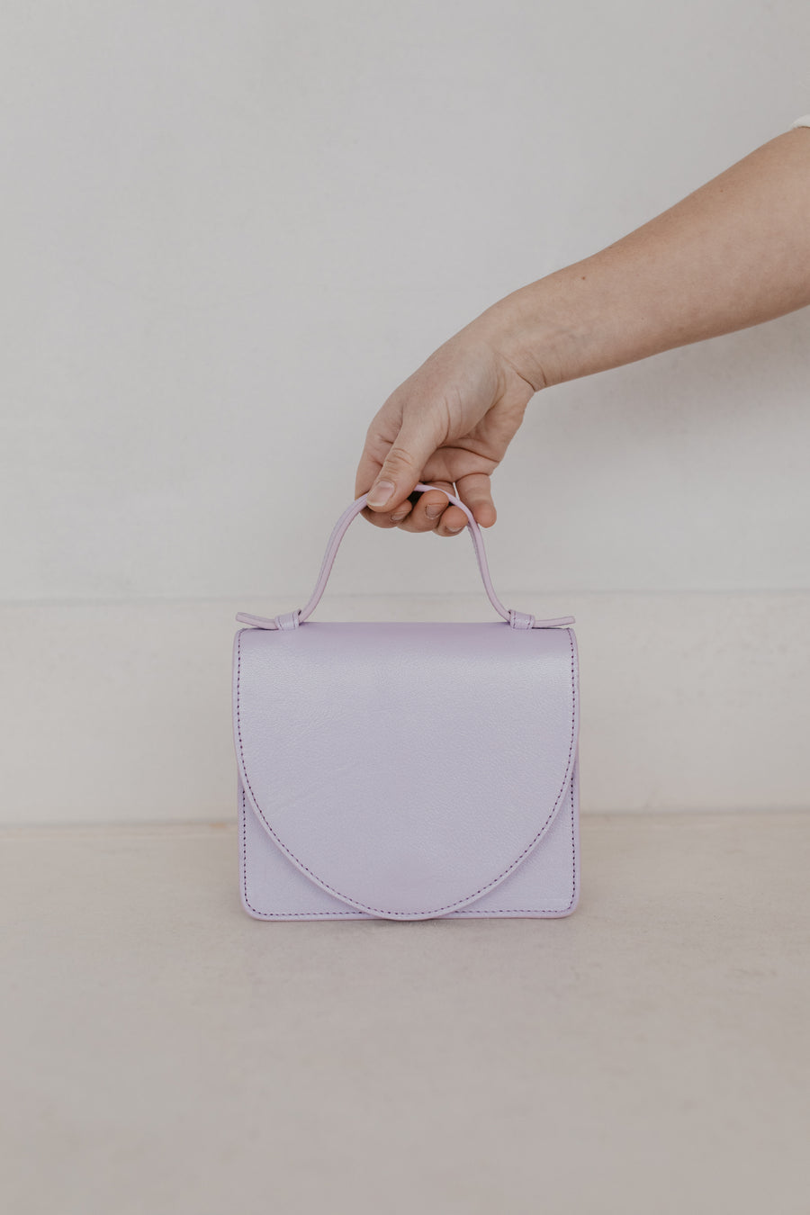 Micro Briefcase | Lila Shimmer