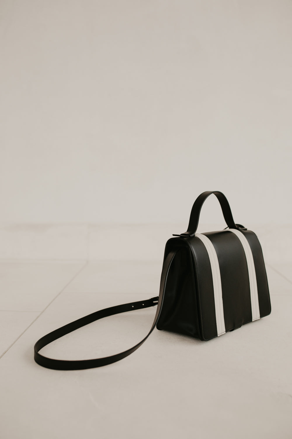 Mini Briefcase Doublé | Combi Black / White