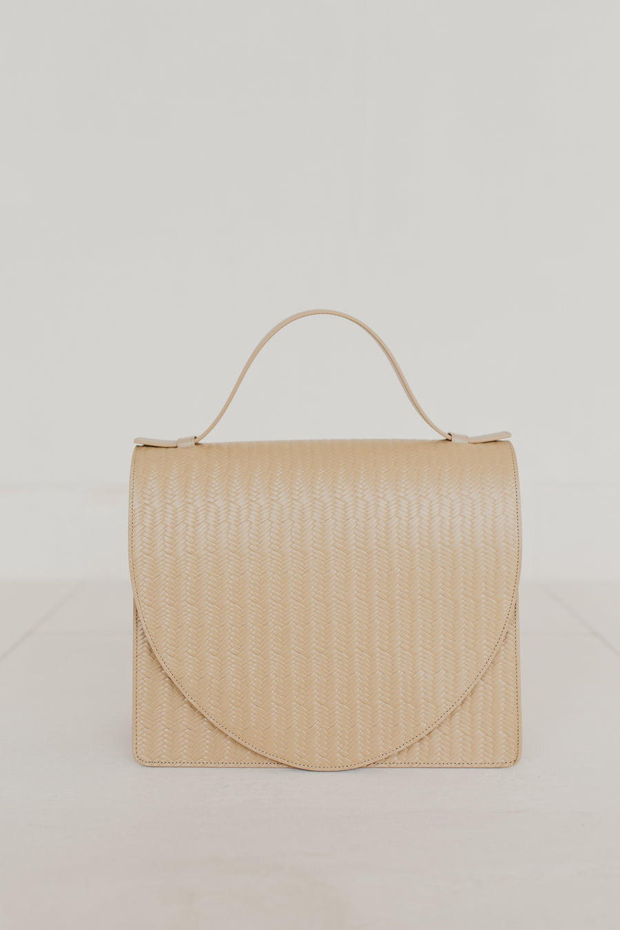 Midi Briefcase 1.0 | Beige Woven