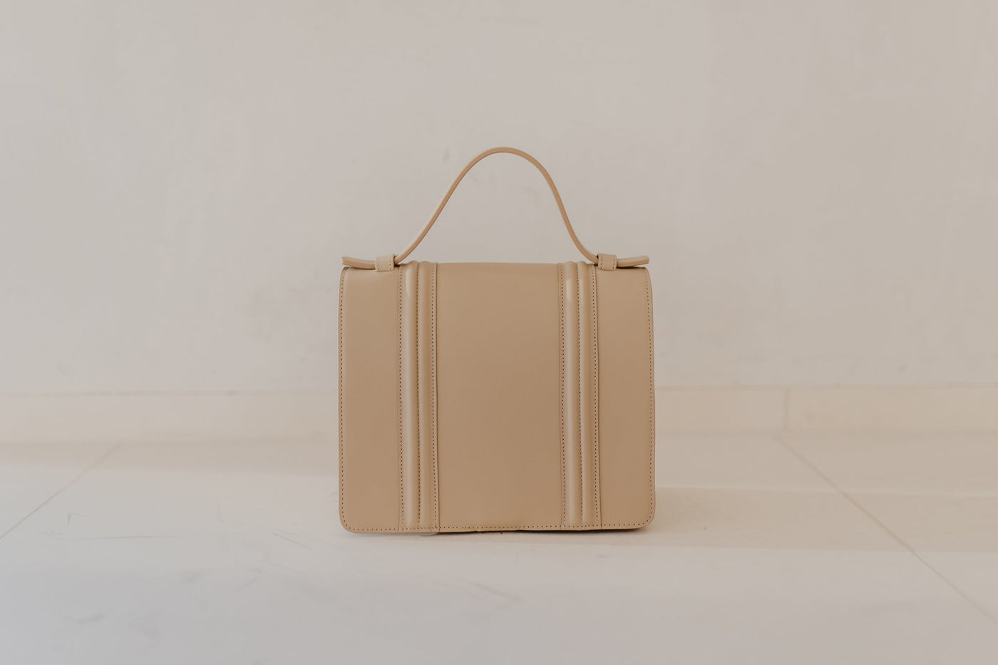 Mini Briefcase Doublé | Beige Pure