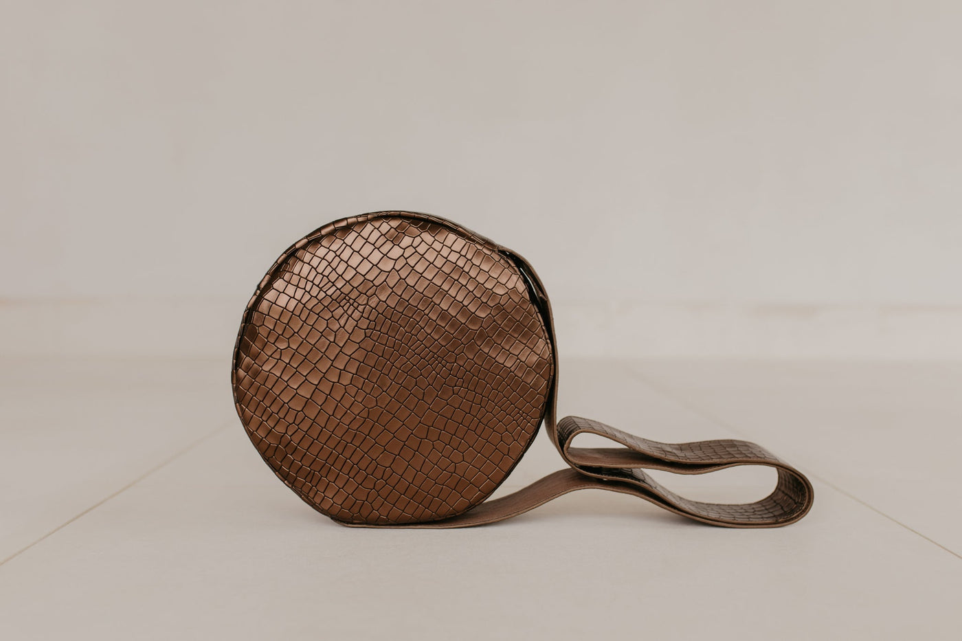 Midi Drumbag | Bronze Croco