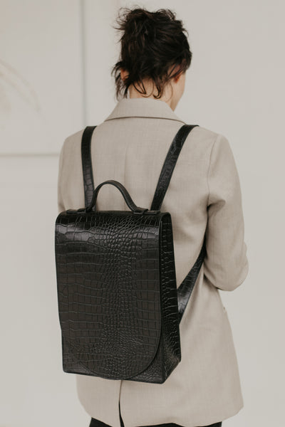 Backpack | Black Croco