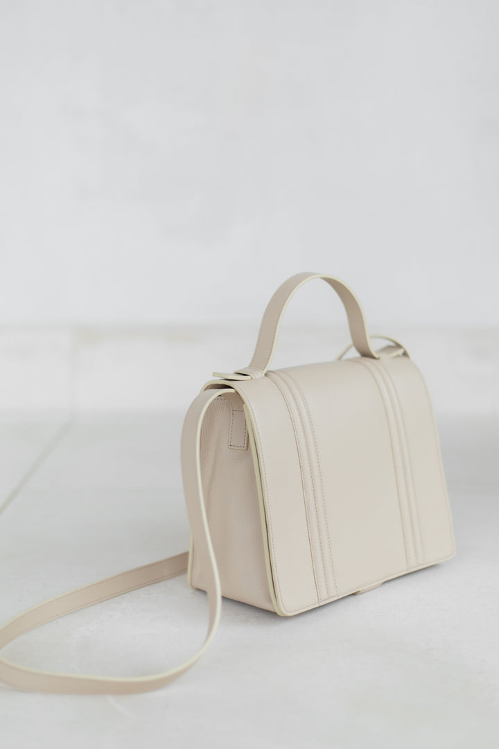 Mini Briefcase Doublé | Sand Structured