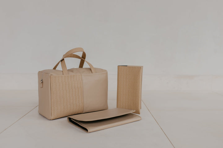 The Mommy Bag | Beige Woven