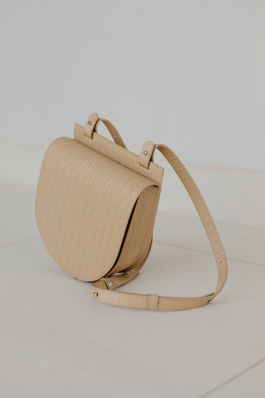 Single Saddle | Beige Woven