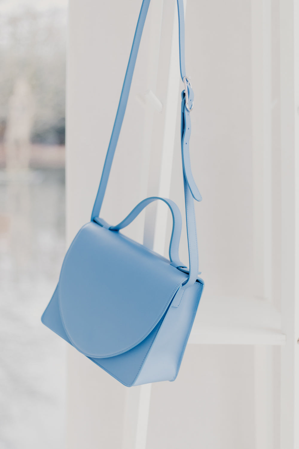 Mini Briefcase | Bleu Ciel Pure